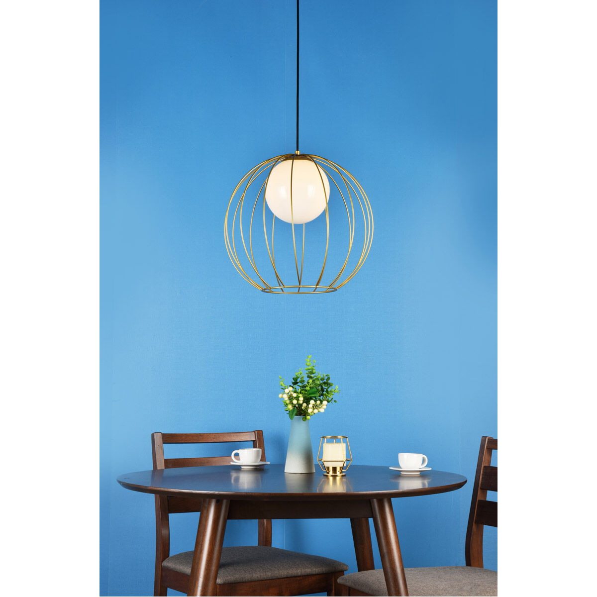 Wetzel 1 Light 16 inch Brass Pendant Ceiling Light