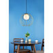 Wetzel 1 Light 16 inch Brass Pendant Ceiling Light