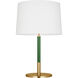 kate spade new york Monroe 27.13 inch 9 watt Burnished Brass with Green Table Lamp Portable Light