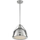 Barbett 1 Light 12.63 inch Polished Nickel Pendant Ceiling Light