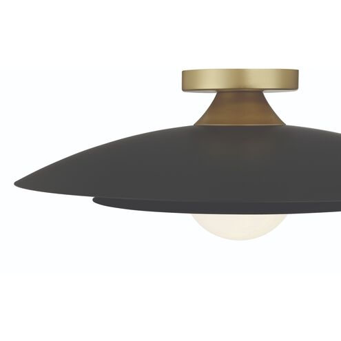 Welsh LED 18 inch Black Flush Mount Ceiling Light