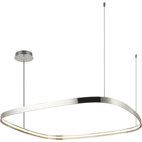 Yukon LED 39.25 inch Polished Nickel Pendant Ceiling Light