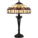 Tiffany 26 inch 60.00 watt Black Table Lamp Portable Light