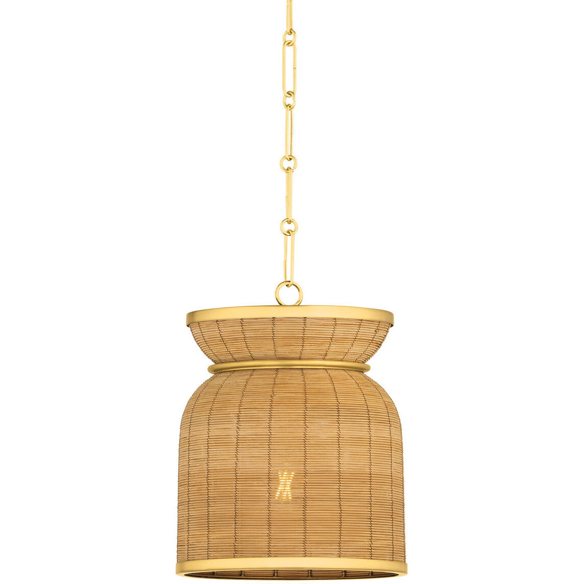 Parkchester 1 Light 13 inch Aged Brass Pendant Ceiling Light