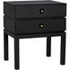 Andras 28 X 24 inch Black Side Table