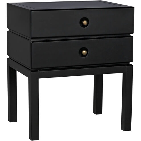 Andras 28 X 24 inch Black Side Table