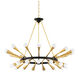 Aries 30 Light 38 inch Vintage Polished Brass/Deep Bronze Chandelier Ceiling Light