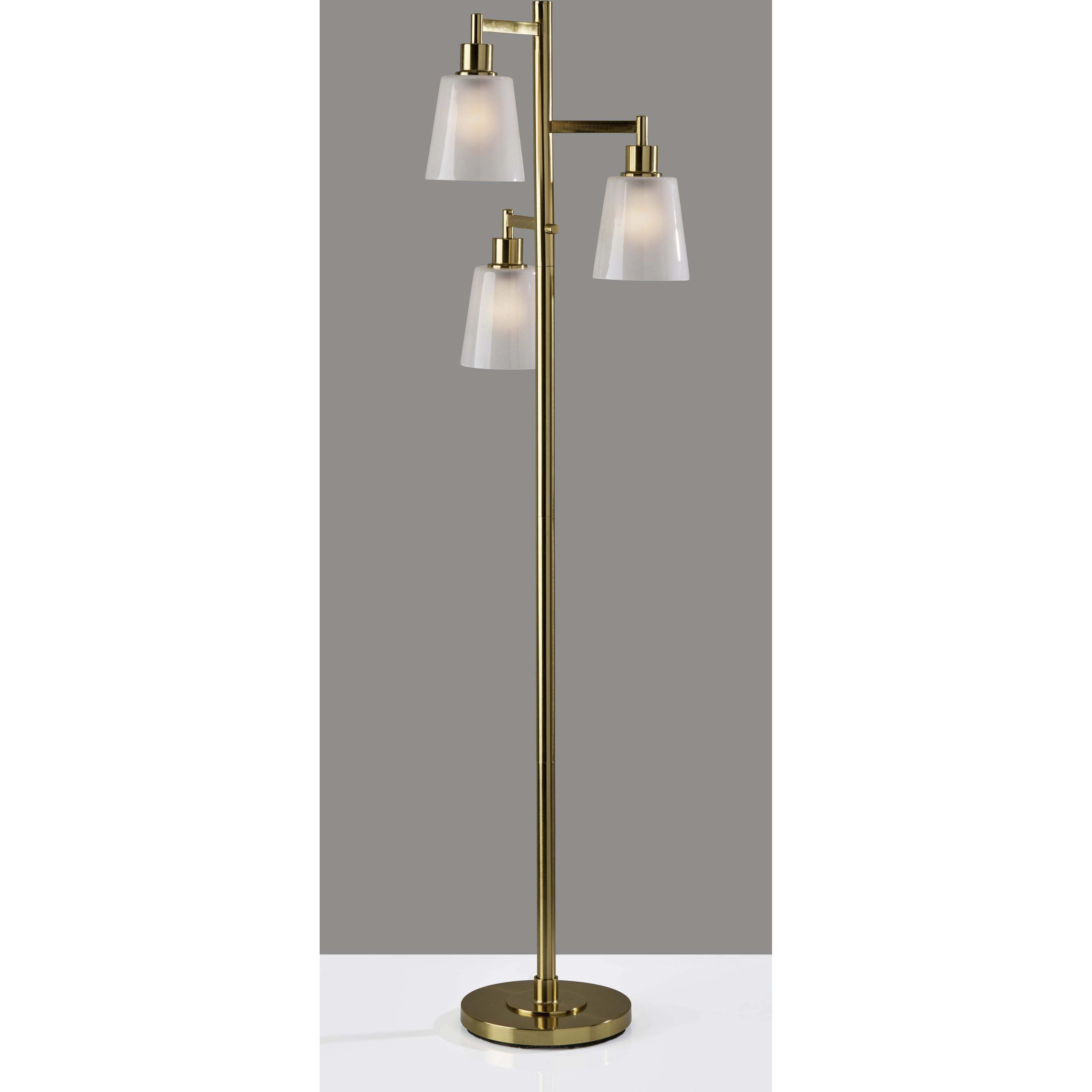 Gio 65 inch 60.00 watt Painted Brass Tree Floor Lamp Portable Light