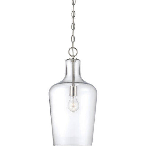 Franklin 1 Light 10 inch Polished Nickel Pendant Ceiling Light, Essentials