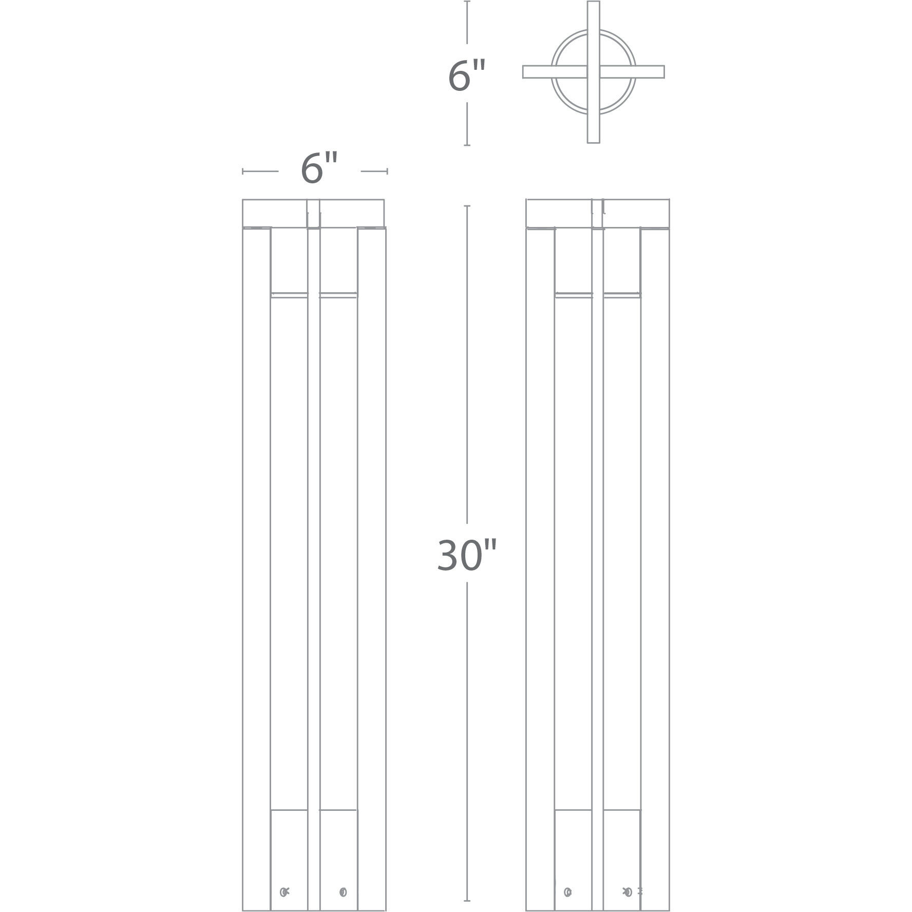 Chamber 120 12.5 watt Bronze Bollard Lighting in 3000K, WAC Landscape