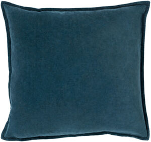 Cotton Velvet 18 X 18 inch Deep Teal Pillow Kit, Square