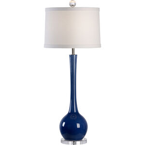 Chelsea House 41 inch 100.00 watt Cobalt/Clear Table Lamp Portable Light