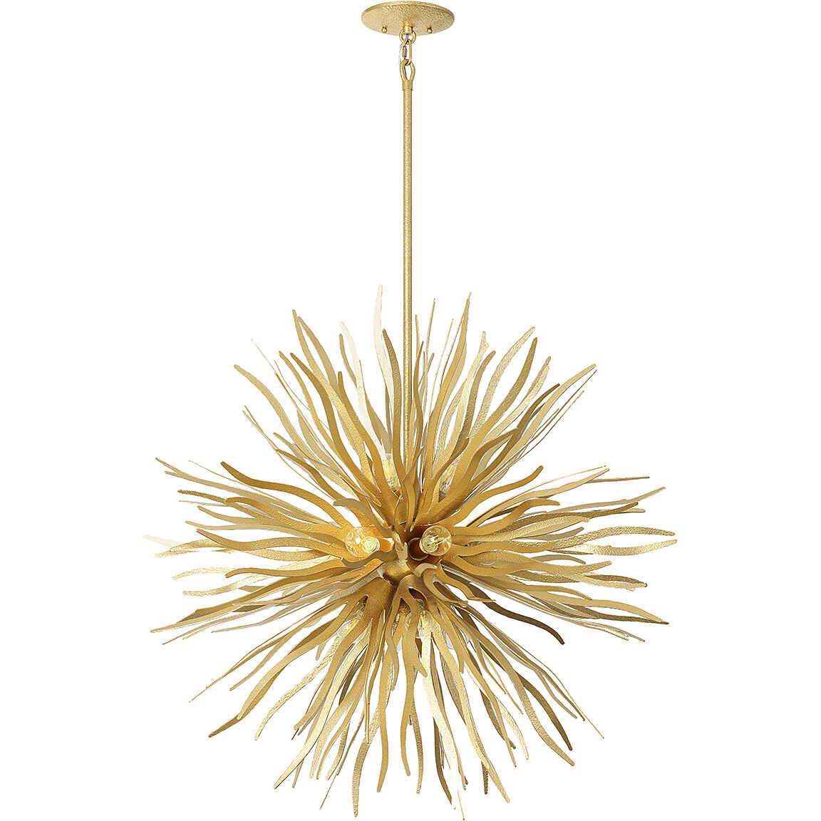 Killiam 16 Light 36 inch Cavalier Gold Pendant Ceiling Light
