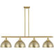 Ballston Urban LED 48.13 inch Satin Gold Island Light Ceiling Light