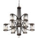 Nora 9 Light 32.5 inch Oiled Burnished Bronze Chandelier Ceiling Light