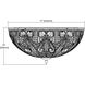 Benedetta 6 Light 17 inch Weathered Zinc Flush Mount Ceiling Light