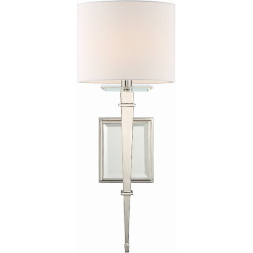 Clifton 1 Light 8 inch Polished Nickel Sconce Wall Light