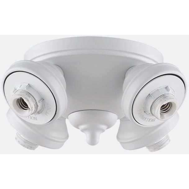 myFanimation 4 Light Incandescent Matte White Fan Light Kit
