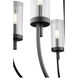 Ladin 5 Light 24 inch Noir Chandelier Ceiling Light