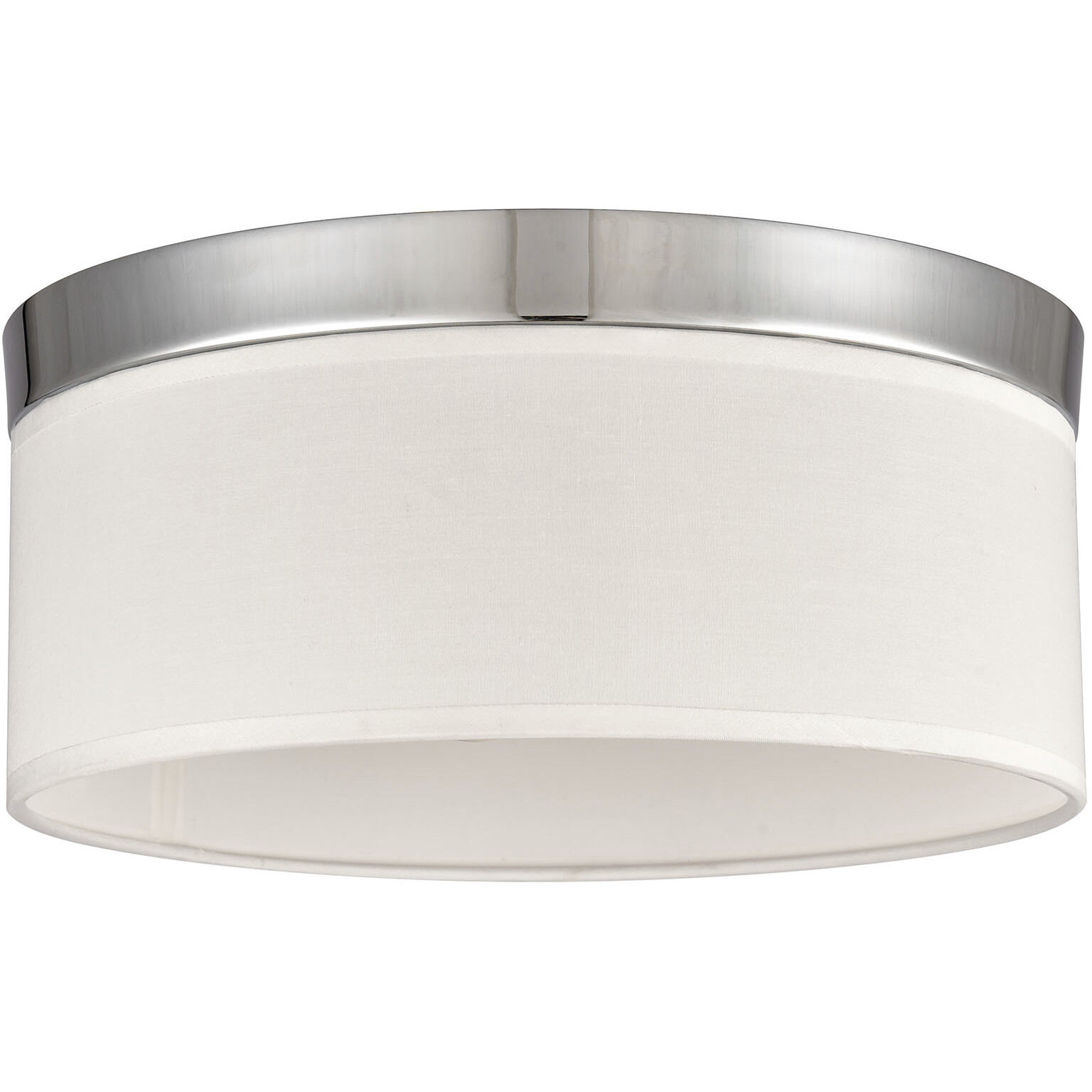 Oak Valley 2 Light 12 inch Chrome Flush Mount Ceiling Light