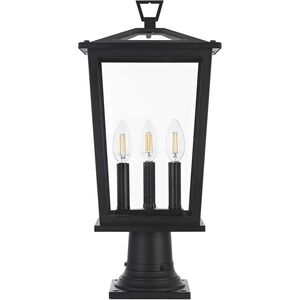 Berks 3 Light 20.5 inch Black Outdoor Post Light