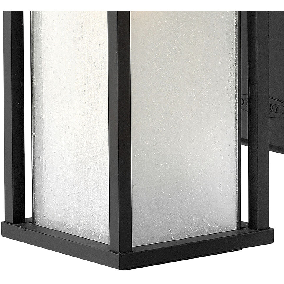 Estate Series Harbor Outdoor Wall Mount Lantern in Satin Black, Large
