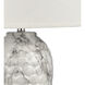 Causeway Waters 31 inch 150.00 watt White Marbleized with Clear Table Lamp Portable Light