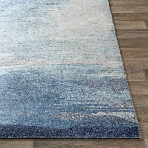 Olivia 113.39 X 89.37 inch Ice Blue/Blue/Charcoal/Cream Machine Woven Rug in 8 x 10, Rectangle