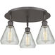 Conesus 3 Light 17.75 inch Oil Rubbed Bronze Flush Mount Ceiling Light