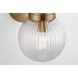 Drew & Jonathan Preston 1 Light 8.25 inch Satin Brass Bath Vanity Wall Light in Standard