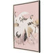 Curious Cranes Pink Canvas