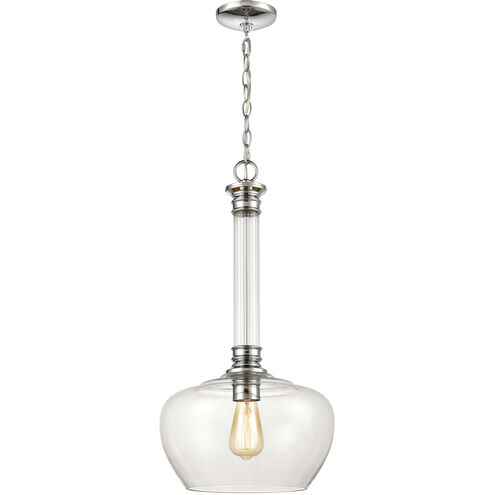 Alvin 1 Light 13 inch Polished Chrome Pendant Ceiling Light