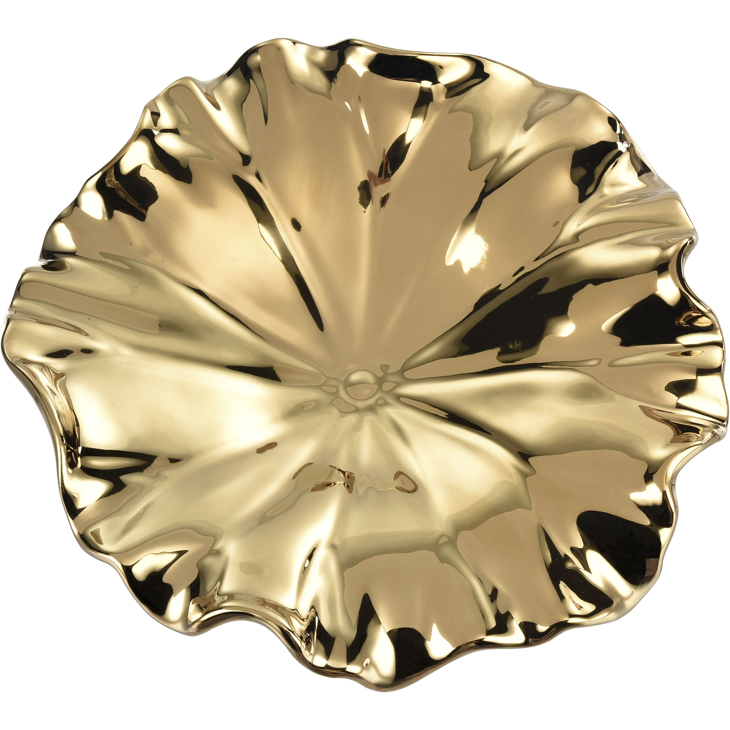 Petal Gold Dimensional Wall Art, Set of 4