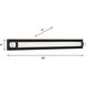 Miami LED 36 inch Black Vanity Light Wall Light