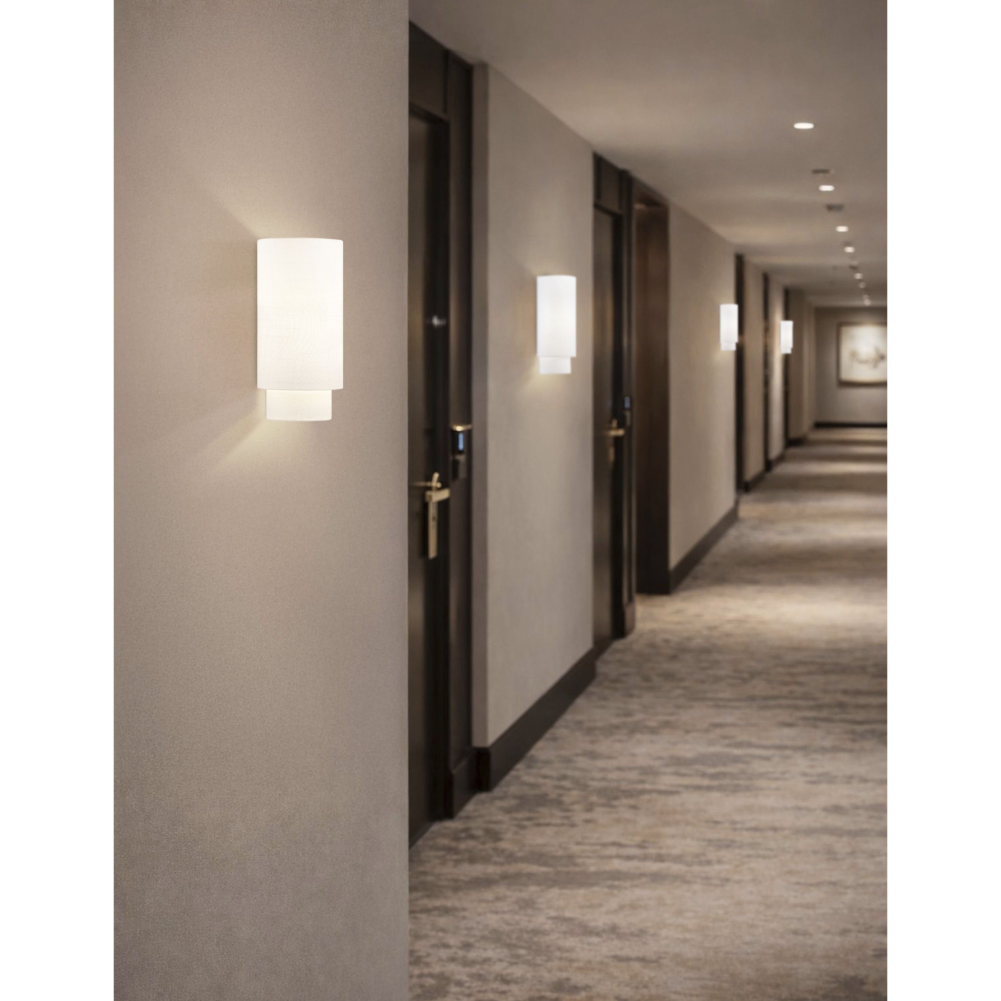 Textile Collection - Classic Family 1 Light 6.25 inch ADA Wall Sconce Wall Light in White, 4" D x 6.25" W x 13" H, EVOLV