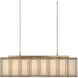 Daze 6 Light 39.5 inch Antique Brass Chandelier Ceiling Light