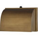 Walsh 1 Light 4.75 inch Warm Brass Outdoor Wall