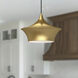 Alora Mood Emiko 1 Light 13 inch Brushed Gold Pendant Ceiling Light