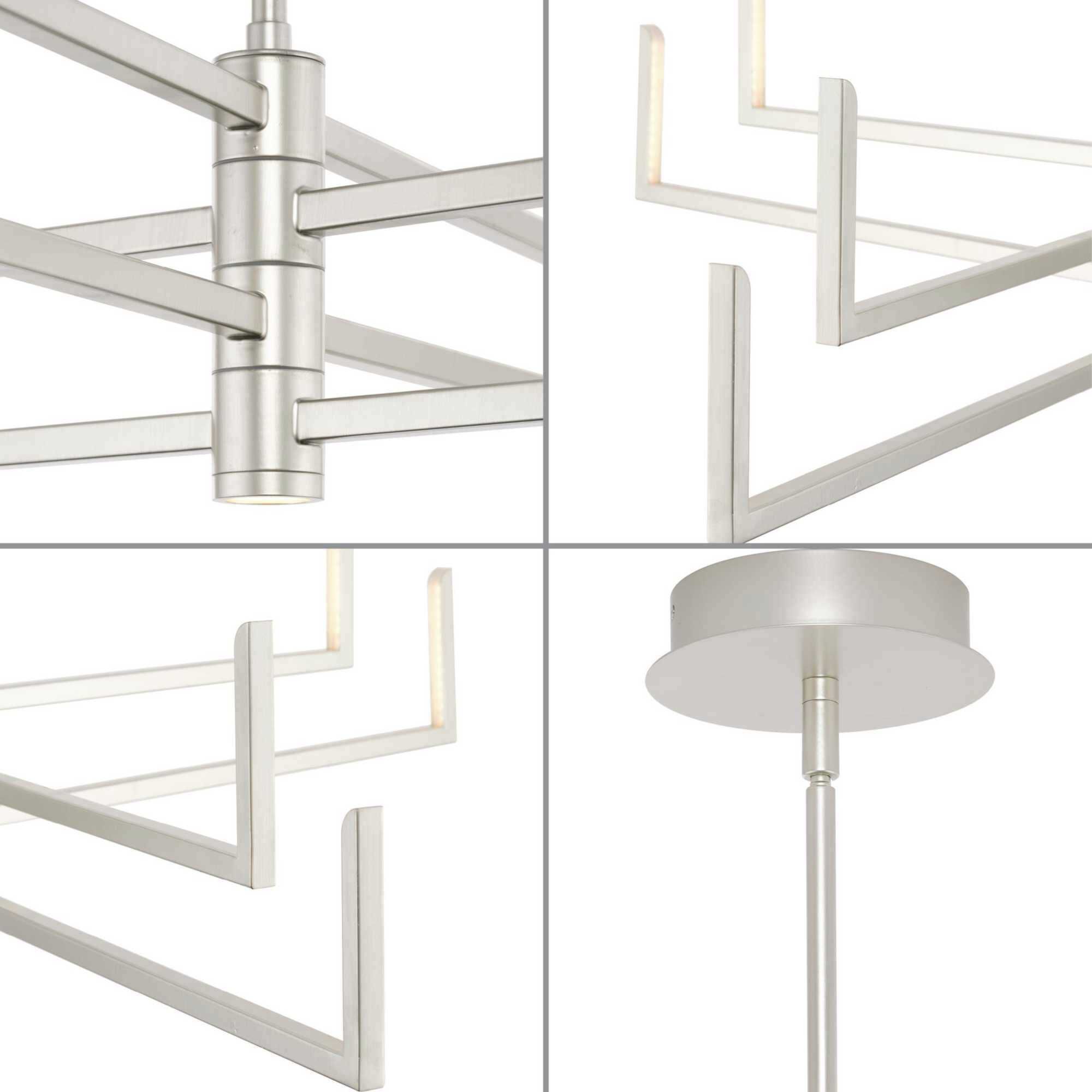 Pivot LED LED 40 inch Burnished Nickel Chandelier Ceiling Light, Progress LED