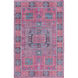 Greta 72 X 48 inch Red and Blue Area Rug, Wool