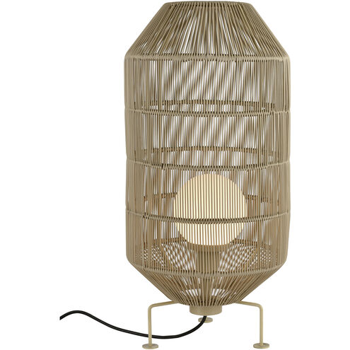 Corsica 32 inch 7 watt Beige Outdoor Floor Lamp