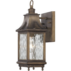 Wilshire Park 1 Light 14 inch Portsmouth Bronze Outdoor Wall Mount, Great Outdoors