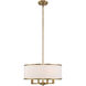 Park Ridge 4 Light 18 inch Antique Brass Pendant Chandelier Ceiling Light