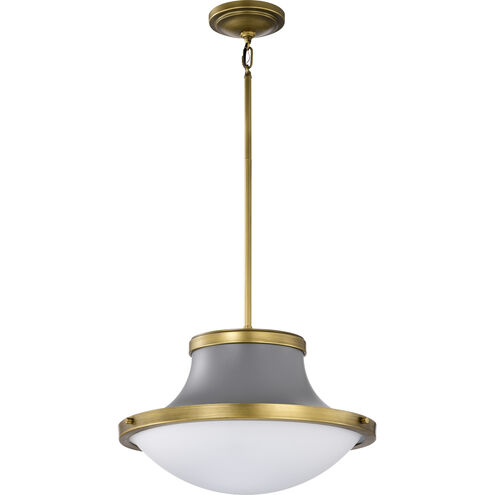 Lafayette 1 Light 18 inch Matte Gray Pendant Ceiling Light