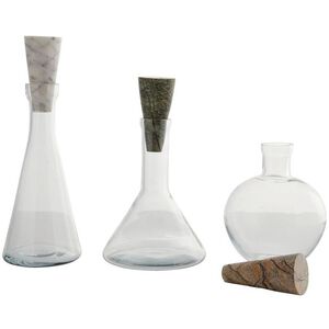 Oaklee Clear Decanters, Set of 3