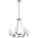 Crescendo 6 Light 25 inch Satin Nickel Single-Tier Chandelier Ceiling Light