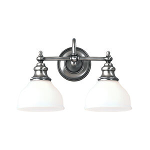 Sutton 2 Light 16 inch Polished Nickel Bath And Vanity Wall Light 
