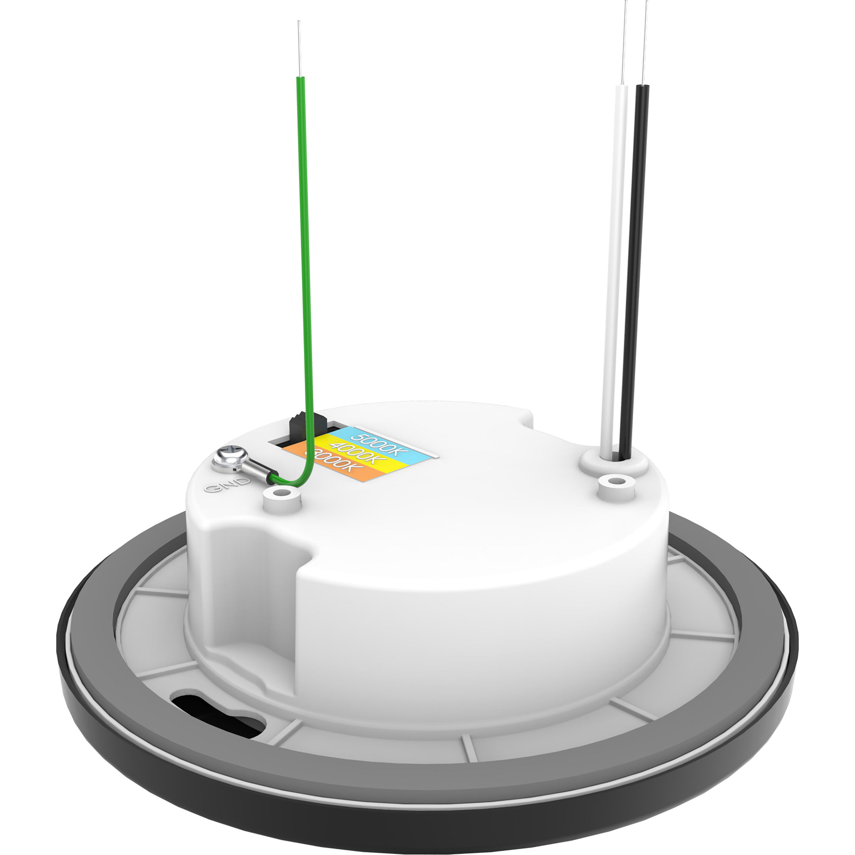 ColorQuick LED 5 inch Black Close-to-Ceiling Ceiling Light, Edge Lit