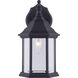 Madison 1 Light 6.25 inch Black Outdoor Lantern, Downlight