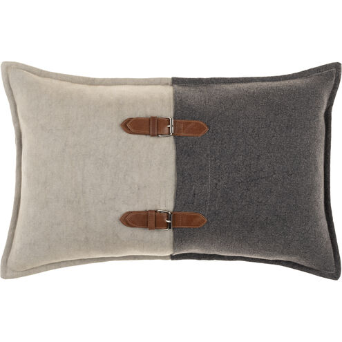 Branson 22 inch Medium Gray Pillow Kit, Lumbar